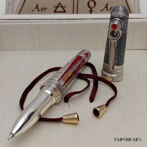 Montegrappa The Alchemist Sterling Silver Ignis Rollerball Pen (0047) NIB